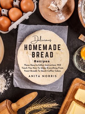 cover image of Delicious Homemade Bread Recipes